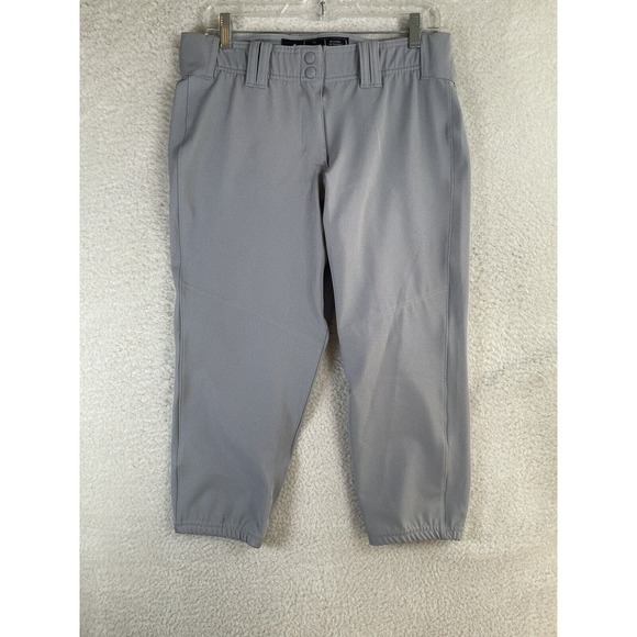 NEW Adidas Softball Pants Unisex Medium Knicker Fast Pitch Grey Baseball - Picture 1 of 16